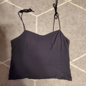 Old navy linen blend tie strap tank